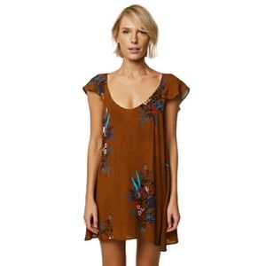 O'Neill Maggie Floral Crinkle Dress Small